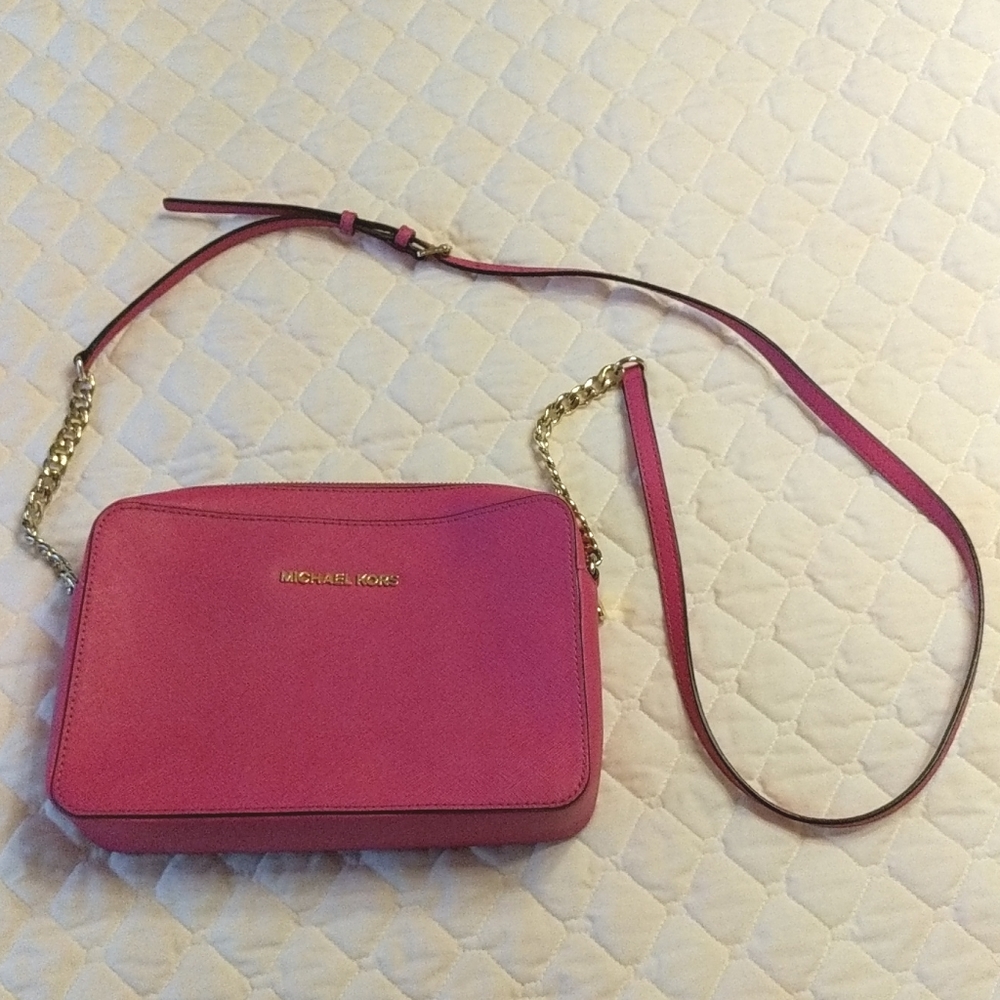 Michael Kors Hot Pink Crossbody Bags